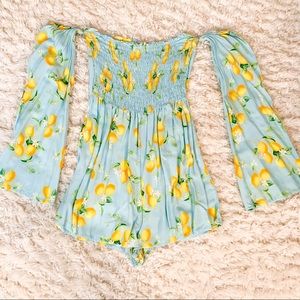 Lemon Print Romper (ASOS)
